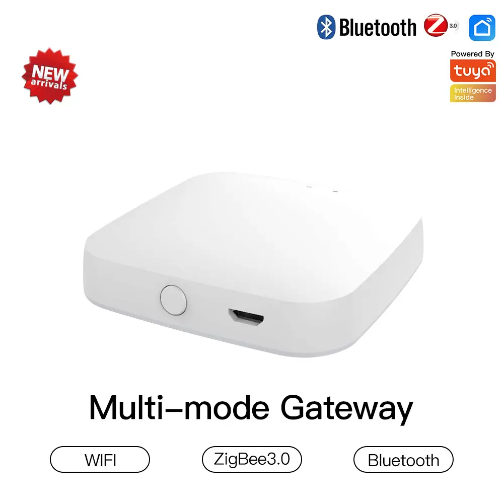 Tuya Smart Bluetooth & Zigbee Multi-mode Gateway – APP Remote Control, Mini Tuya Wireless Hub Gateway Central Controller