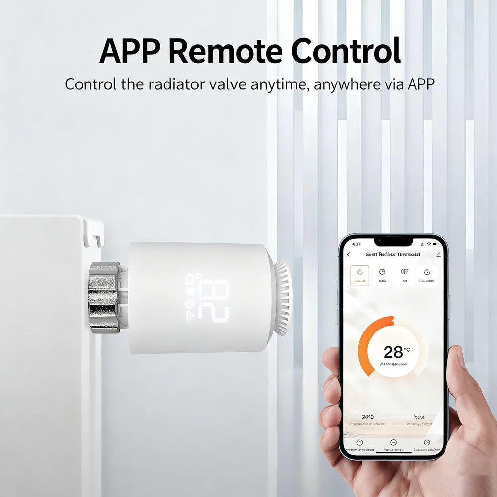 Tuya ZigBee Smart Radiator Valve – Intelligent Thermostat with APP Control - Image 4